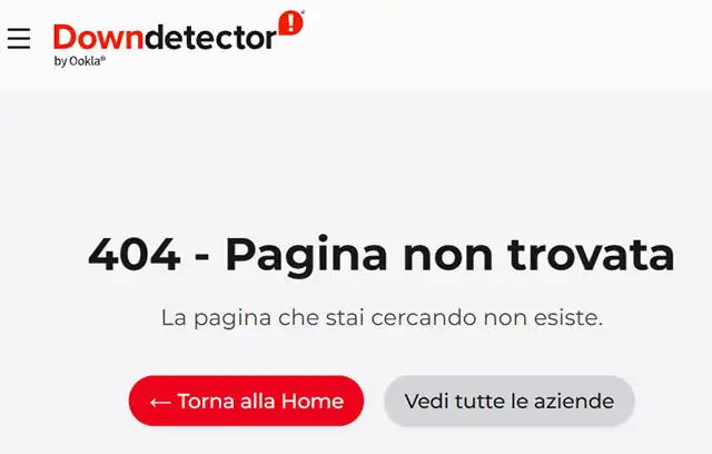 Problemi anche per la pagina di Downdetector dedicata a Facebook