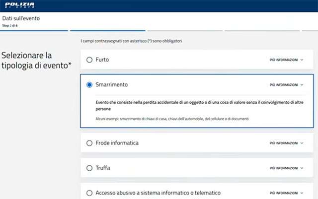 Il servizio Denunce online della Polizia di Stato