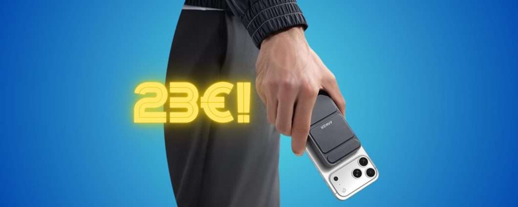 Energia extra ovunque con il Power Bank MagSafe Pieghevole di Anker a 23€