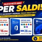 Super saldi software di metà anno: Office 2024 Pro a 16,99 € e Windows 11 Pro a 12,25 €