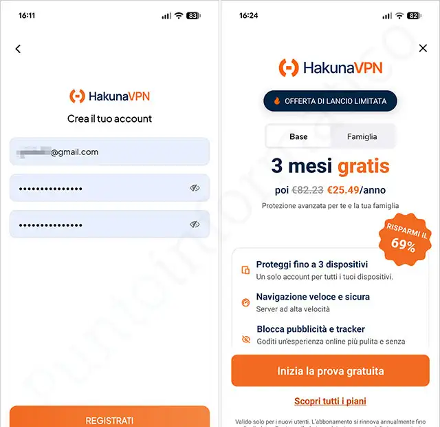 Per utilizzare il sevizio serve un account, c'è una promozione per il lancio