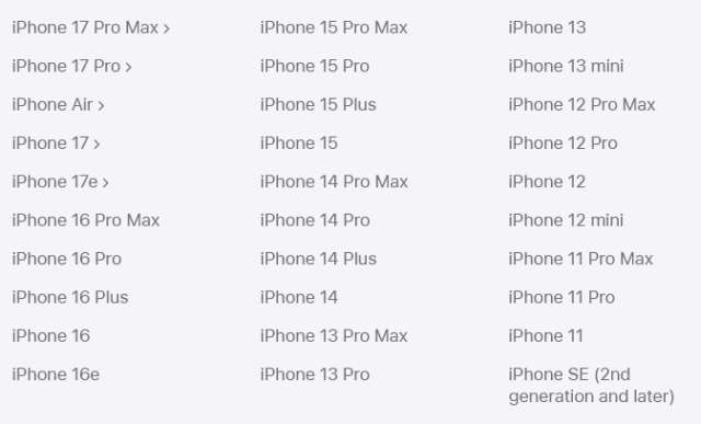 iOS 27 iPhone compatibili