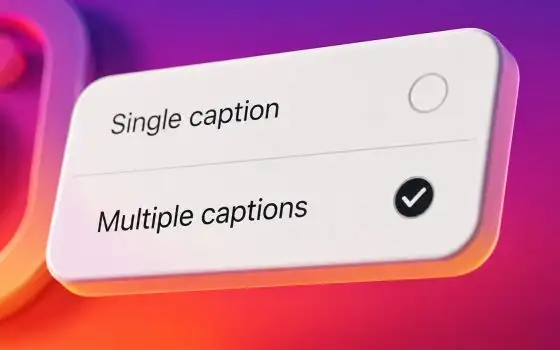 Instagram, didascalie diverse per ogni contenuto del carosello