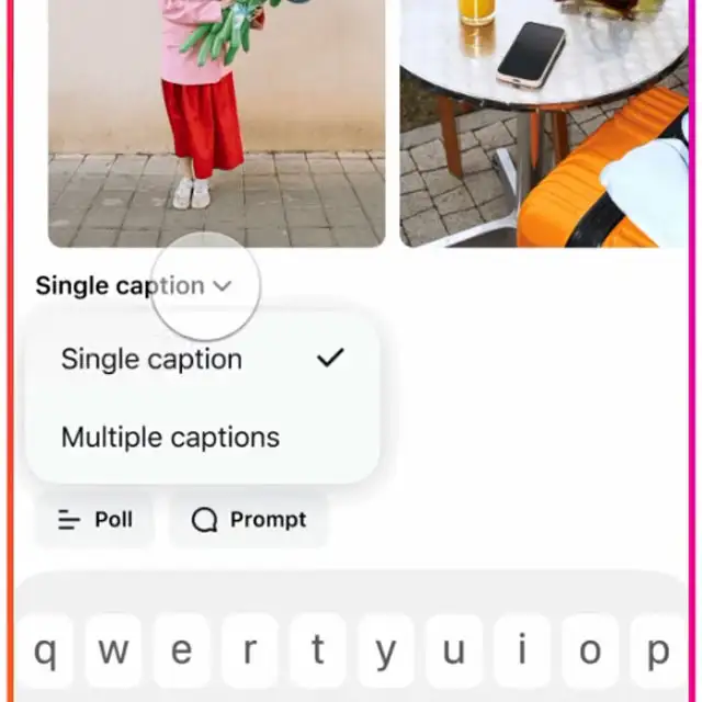 Come inserire didascalie diverse per i contenuti di un carosello su Instagram