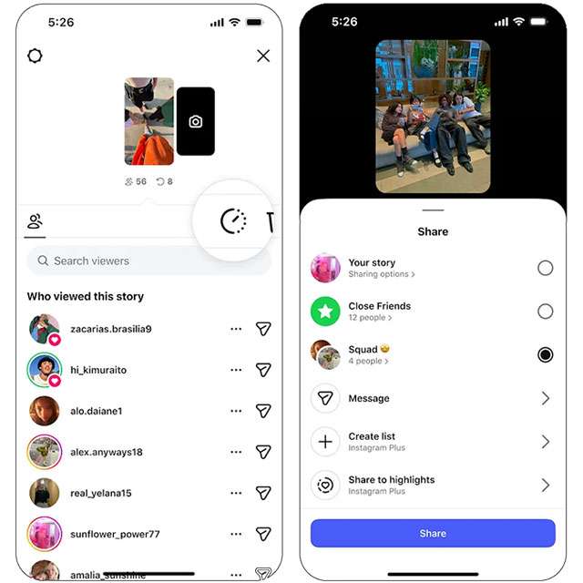 Cosa c'è nell'abbonamento Instagram Plus