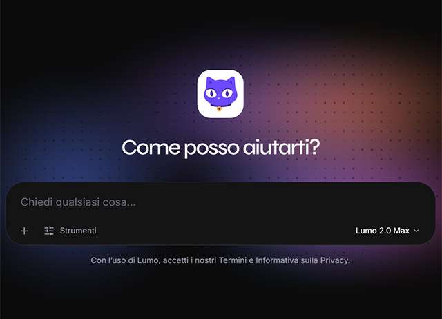 L'interfaccia del chatbot Lumo 2.0 di Proton