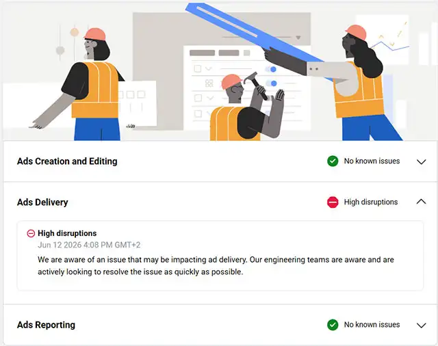 Meta segnala problemi con Facebook Ads Manager