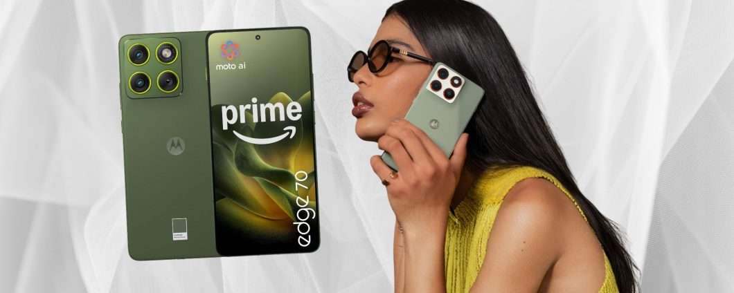 Motorola edge 70 (12/512GB) in offerta Prime Day in anticipo su Amazon
