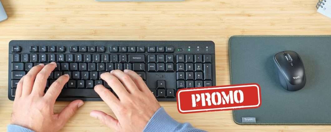 Mouse e Tastiera Wireless Trust Ymo II a meno di 20€ su Amazon