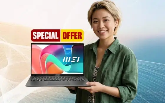 msi Modern 15 con i5, Intel Iris Xe, 512GB PCIe4 e 16GB RAM a 489€