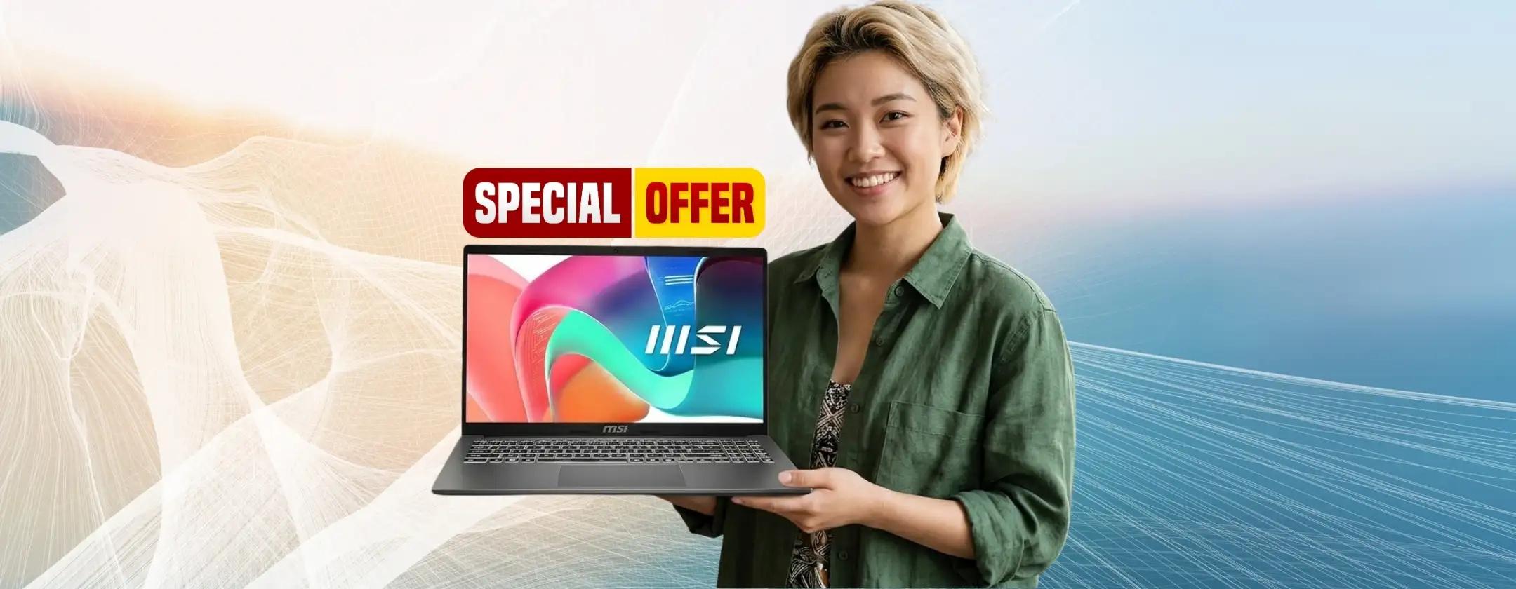 msi Modern 15 con i5, Intel Iris Xe, 512GB PCIe4 e 16GB RAM a 489€