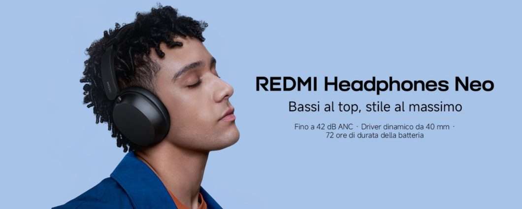Musica in completa libertà con le Xiaomi Redmi Headphones Neo al 20%