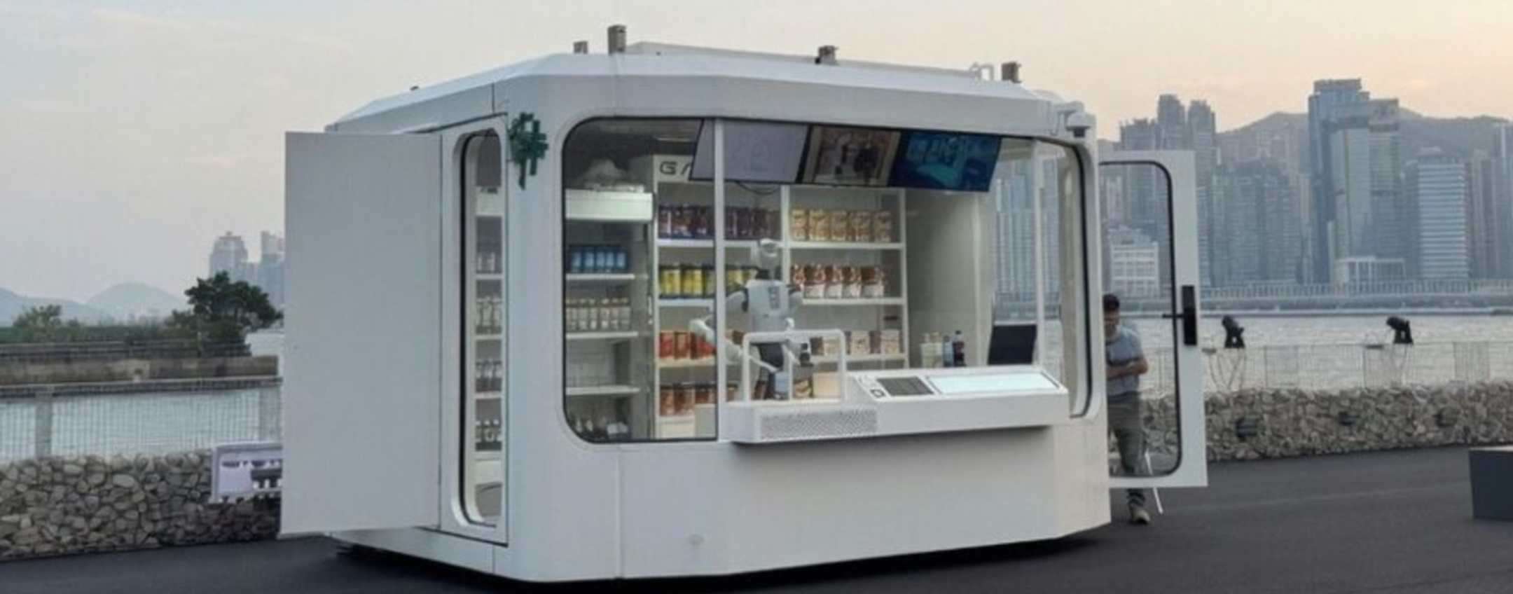 Negozio gestito da robot a Hong Kong