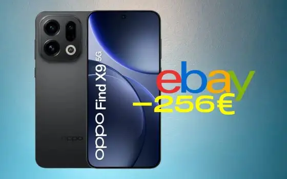OPPO FIND X9 5G da 512GB crolla su eBay e risparmi oltre 256€