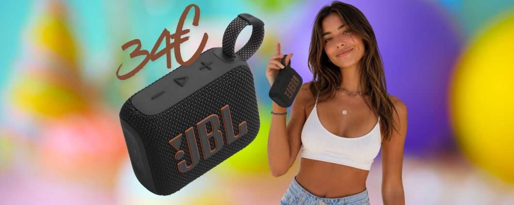 Piccolo e potente per musica fino a 7 ore: JBL GO 4 in offerta a soli 34€