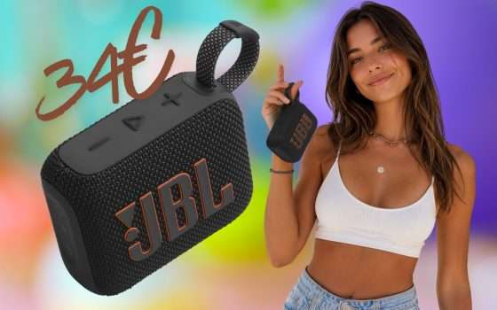 Piccolo e potente per musica fino a 7 ore: JBL GO 4 in offerta a soli 34€