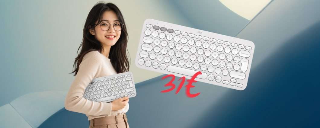 Più spazio, comfort e lavori ovunque: tastiera wireless Logitech Pebble Keys 2 K380s