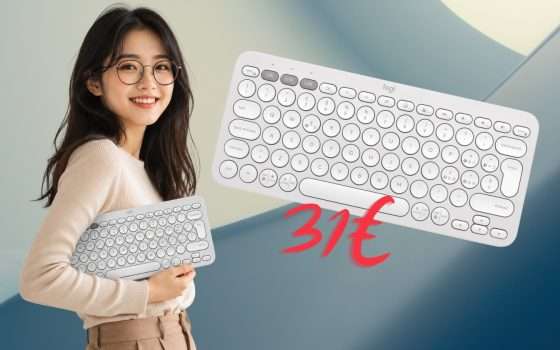 Più spazio, comfort e lavori ovunque: tastiera wireless Logitech Pebble Keys 2 K380s