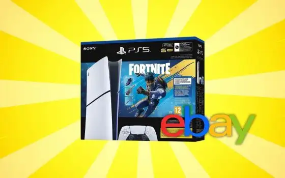 PlayStation 5 Slim + Fortnite a soli 489€ su eBay