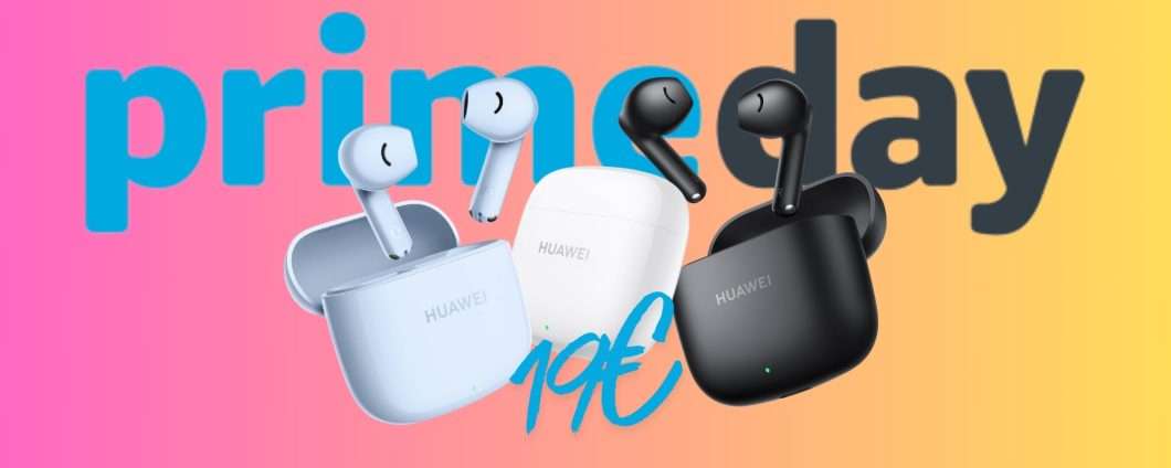 Il Prime Day Amazon regala le cuffiette Bluetooth HUAWEI FreeBuds SE 2 (19€)