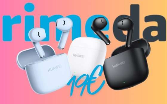 Il Prime Day Amazon regala le cuffiette Bluetooth HUAWEI FreeBuds SE 2 (19€)