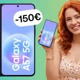 Samsung Galaxy A57 5G da 256GB al 25% in meno è il best buy di oggi