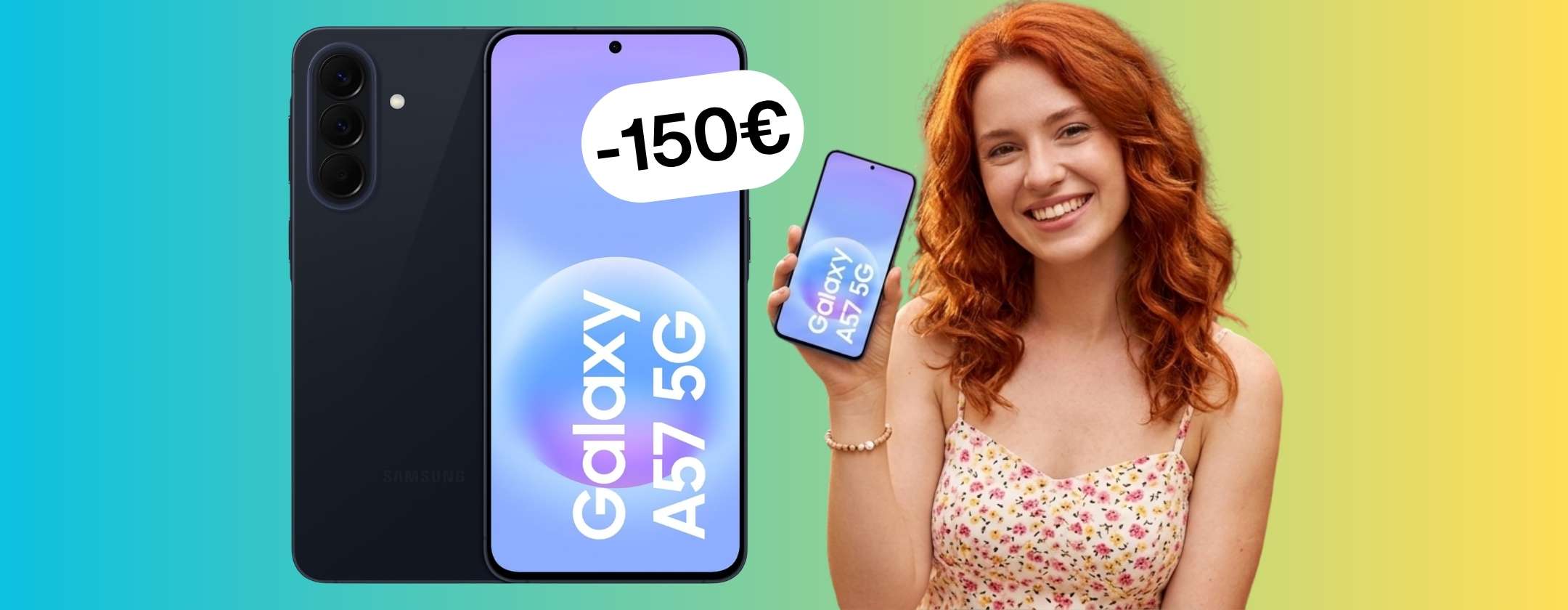 Samsung Galaxy A57 5G da 256GB al 25% in meno è il best buy di oggi