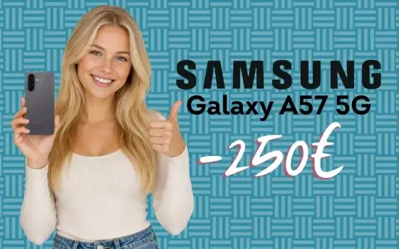 Samsung Galaxy A57 da 256GB è il migliore medio gamma a questo prezzo