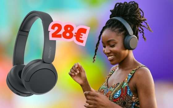 Sony WH-CH520: le migliori cuffie Bluetooth a questa cifra (28€)