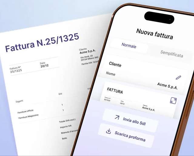 La fatturazione elettronica è inclusa nel conto business di Tot