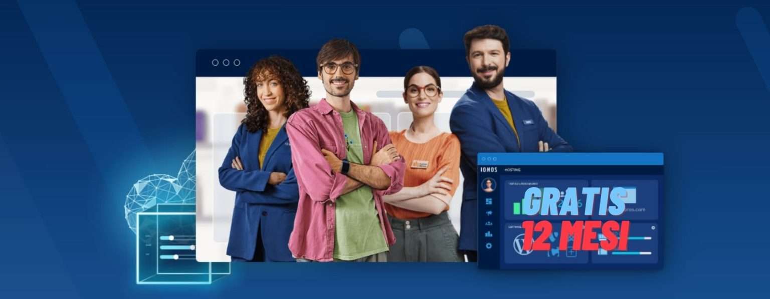 Anteprima: Un anno di IONOS gratis se attivi PLUS per creare il tuo sito web