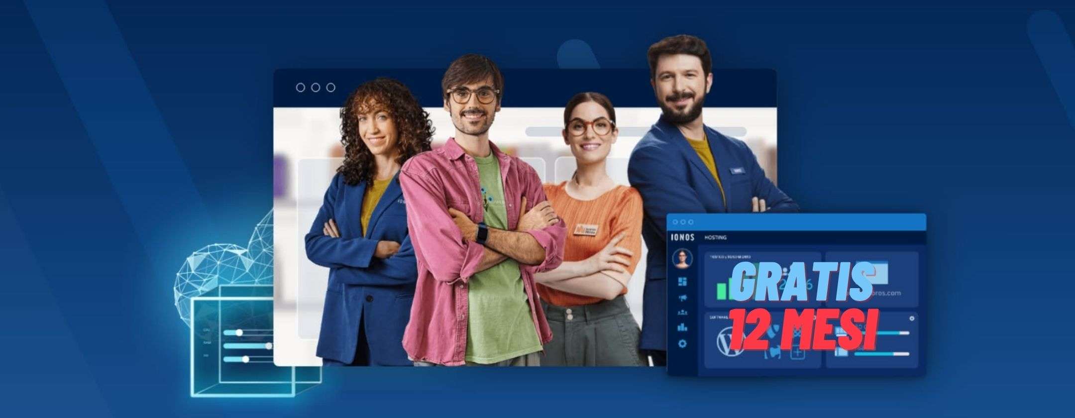 Un anno di IONOS gratis se attivi PLUS per creare il tuo sito web