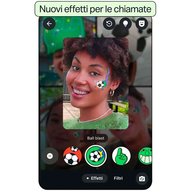 Nuovi effetti per le chiamate su WhatsApp, dedicati ai Mondiali