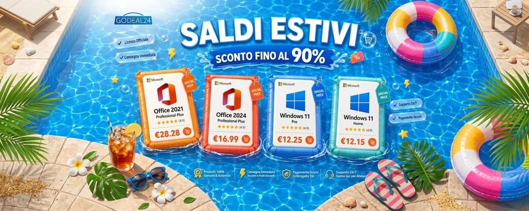 Office 2024 Pro a 16,99 € e Windows 11 Pro a 12,25 €: ultime ore dei saldi Godeal24