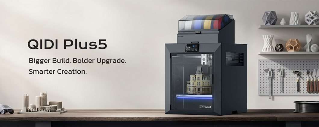QIDI Plus5: debutta oggi la nuova stampante 3D dal grande formato da 669 euro