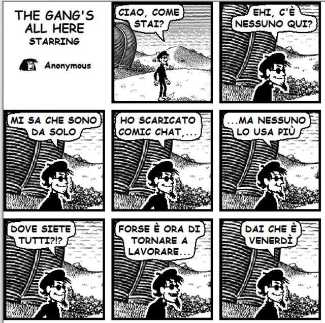 Un fumetto creato con Comic Chat
