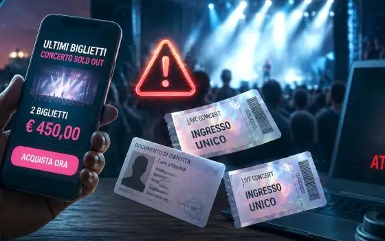 Trovi il biglietto per un concerto sold out, attenzione alla truffa