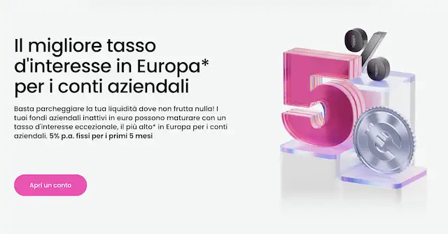 conto aziendale finom promozione