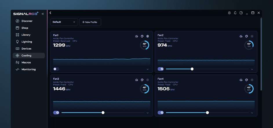 Controllo singolo smart ventole PC