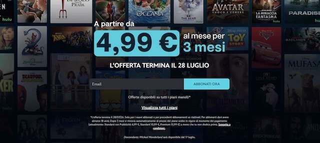 disney plus a partire da 4,99 euro 
