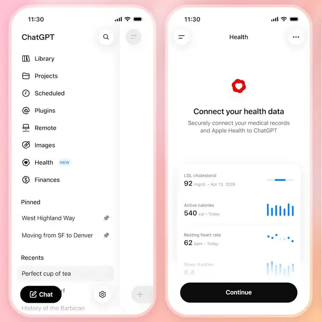 Il collegamento di Apple Health information a ChatGPT Salute