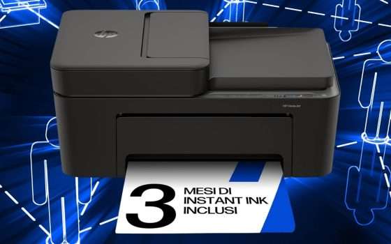 HP DeskJet 4320: stampante multifunzione a colori WiFi a soli 49€