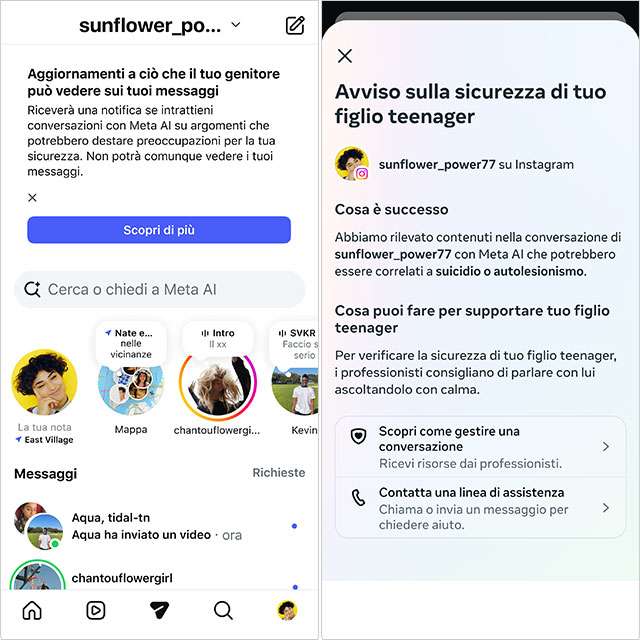 Meta e protezioni adolescenti: nuovi avvisi per i genitori
