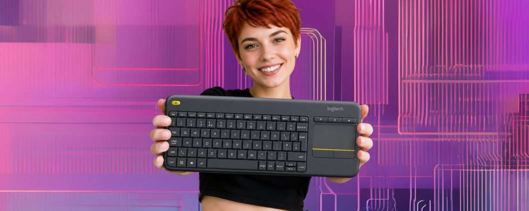 Logitech K400 Plus: tastiera wireless touch super versatile a soli 25€