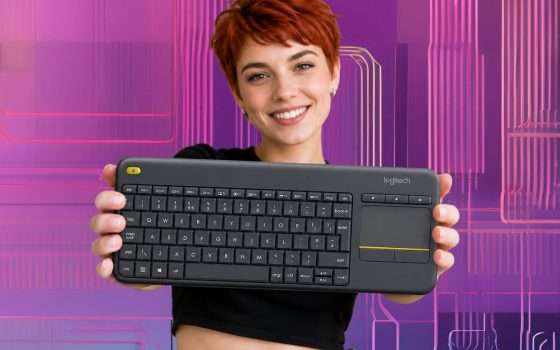 Logitech K400 Plus: tastiera wireless touch super versatile a soli 25€