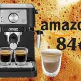 Macchina da caffè De'Longhi, macinato o cialde + montalatte, a 84€