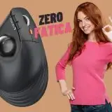 Mouse wireless verticale con Trackball per azzerare la fatica al computer