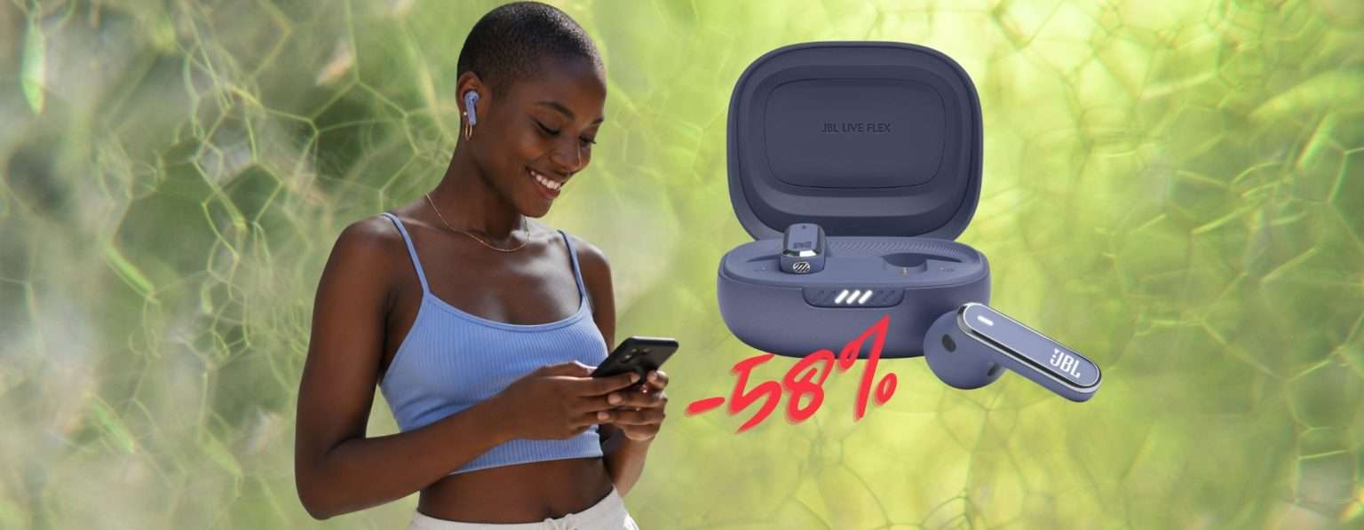 Anteprima: Musica e chiamate senza disturbi con 32h di autonomia: JBL Live Flex