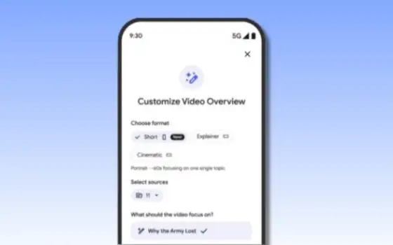 NotebookLM trasforma le ricerche in video verticali da 60 secondi
