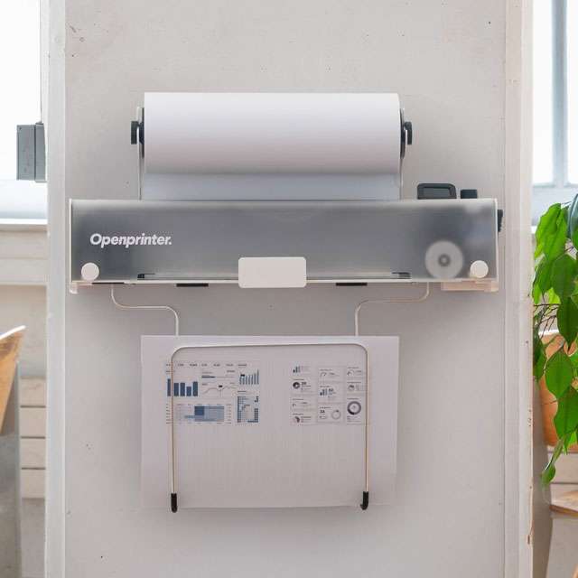 La stampante Openprinter montata a parete